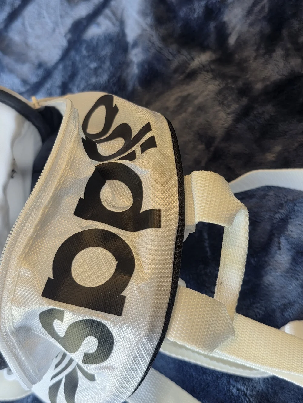 adidas White and Black Mini Backpack with Trefoil Accents - Picture 8 of 8